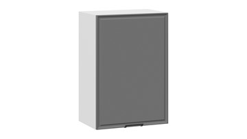 Навесной шкаф Белладжио 1В5 (Белый, Софт графит) в Миассе