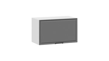 Навесной шкаф Белладжио 1В6Г (Белый, Софт графит) в Миассе