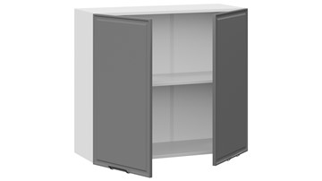 Шкаф кухонный Белладжио 1В8 (Белый, Софт графит) в Магнитогорске - предосмотр 1