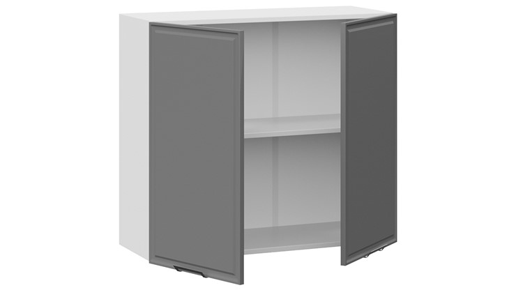 Шкаф кухонный Белладжио 1В8 (Белый, Софт графит) в Миассе - изображение 1