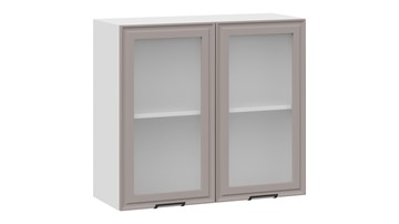 Кухонный шкаф Белладжио 1В8С (Белый, Софт капучино) в Миассе