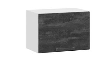 Навесной кухонный шкаф Детройт 1В5Г (Белый/Угольный Камень) в Копейске