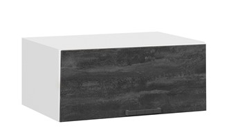 Навесной шкаф Детройт 1В8ГП (Белый/Угольный Камень) в Копейске