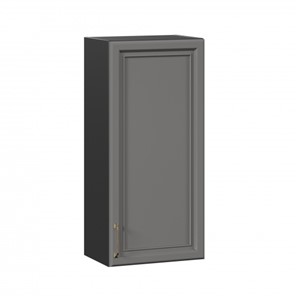 Кухонный навесной шкаф Джелатто 450 высокий ЛД 241.430.000.153, Черный/Оникс серый в Магнитогорске