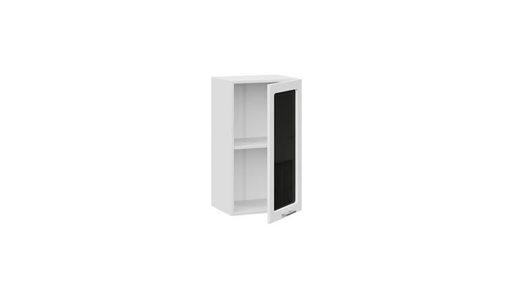 Навесной шкаф Габриэлла 1В4С (Белый/Сноу) в Магнитогорске - изображение 1