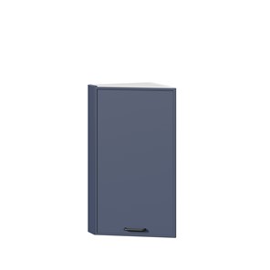 Кухонный навесной шкаф окончание Индиго ЛД 298.690.000.118, Белый/Тёмно-синий в Магнитогорске