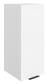 Навесной шкаф Стоун L300 Н720 (1 дв. гл.) (белый/джелато софттач) в Миассе