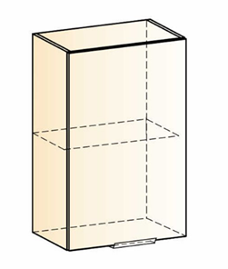Кухонный навесной шкаф Стоун L450 Н720 (1 дв. гл.) (белый/джелато софттач) в Челябинске - предосмотр 1