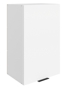 Кухонный навесной шкаф Стоун L450 Н720 (1 дв. гл.) (белый/джелато софттач) в Магнитогорске