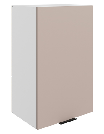 Навесной шкаф Стоун L450 Н720 (1 дв. гл.) (белый/грей софттач) в Челябинске - изображение
