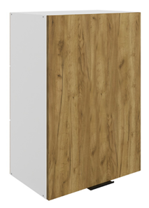 Кухонный навесной шкаф Стоун L500 Н720 (1 дв. гл.) (белый/акация светлая) в Челябинске