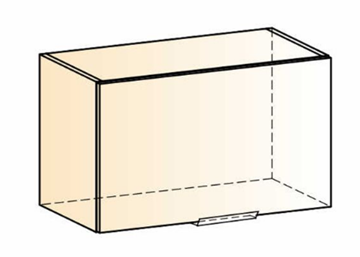 Кухонный шкаф Стоун L600 Н360 (1 дв. гл.) (белый/джелато софттач) в Челябинске - предосмотр 1