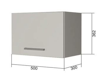 Кухонный шкаф В350, Белое гладкое Ламарти/Антрацит в Челябинске - предосмотр