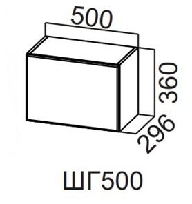 Настенный шкаф Вельвет ШГ500/360 в Златоусте