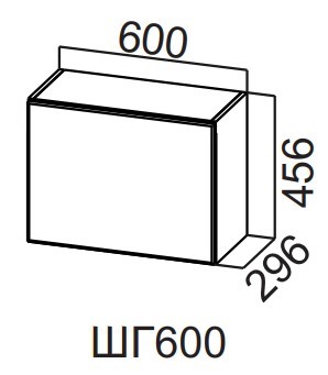 Шкаф настенный Вельвет ШГ600/456 в Копейске - изображение