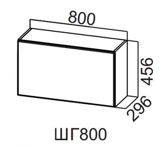 Кухонный навесной шкаф Вельвет ШГ800/456 в Копейске