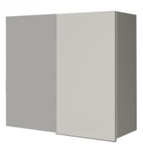 Навесной шкаф ВУП 760 Белое гладкое Ламарти/Антрацит в Копейске - предосмотр
