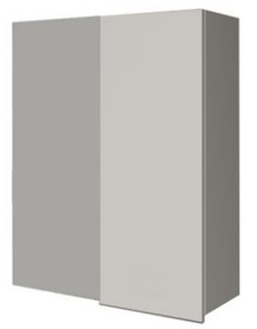 Кухонный навесной шкаф ВУП 960 Белое гладкое Ламарти/Антрацит в Челябинске - предосмотр
