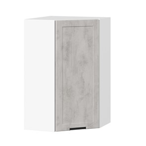 Шкаф кухонный угловой 600 высокий Джамис ЛД 296.620.000.033, Белый/Белый камень в Челябинске