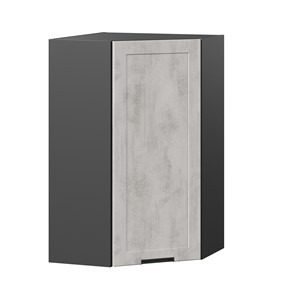 Кухонный угловой шкаф 600 высокий Джамис ЛД 296.620.000.075, Чёрный/Белый камень в Челябинске - предосмотр