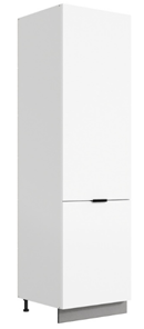 Шкаф-пенал Стоун 2 L600 (2 дв.гл.) (белый/джелато софттач) в Магнитогорске