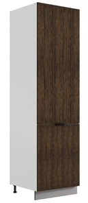 Шкаф-пенал Стоун 2 L600 (2 дв.гл.) (белый/палисандр) в Копейске