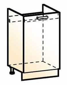 Шкаф рабочий под мойку Стоун L500 (1 дв. гл.) в Копейске