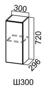 Кухонный шкаф Модус, Ш300/720, галифакс в Миассе