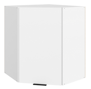 Шкаф навесной Стоун  L600x600 (1 дв. гл.) (белый/джелато софттач) в Миассе