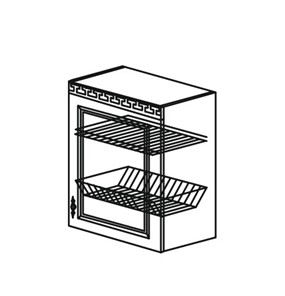 Кухонный шкаф Веста настенный однодверный с сушкой 718*500*323мм в Копейске