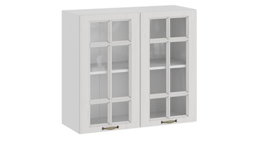 Шкаф кухонный Лина 1В8С (Белый/Белый) в Миассе