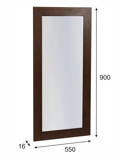 Зеркало настенное Берже 24-90 (темно-коричневый) в Миассе - изображение 3