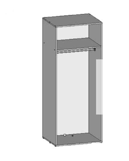 Шкаф для одежды НШ-5, Серый в Миассе - изображение 1
