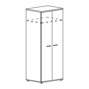 Шкаф для одежды глубокий Albero (78х59х193) в Копейске