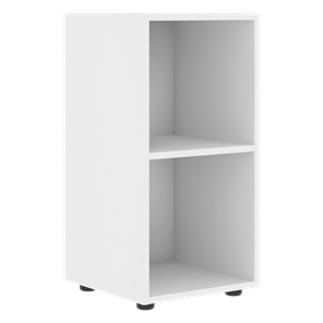 Шкаф колонна низкий с глухой левой дверью FORTA Белый-Дуб Гамильтон FLC 40.1 (L) (399х404х801) в Миассе - предосмотр 1