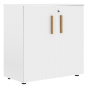 Низкий шкаф широкий с малыми дверцами FORTA Белый FLC 80.1(Z) (798х404х801) в Златоусте
