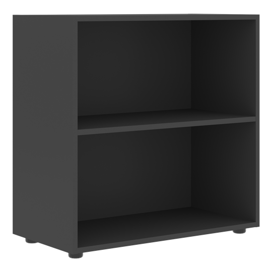 Низкий шкаф с малыми дверцами широкий FORTA Черный Графит FLC_80.1_Z__grafit.png FLC 80.1(Z) (798х404х801) в Копейске - изображение 1