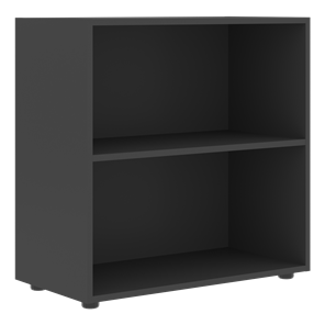 Низкий шкаф широкий с малыми дверцами FORTA Графит-Дуб Гамильтон  FLC 80.1(Z) (798х404х801) в Миассе - предосмотр 1