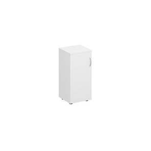 Шкаф для документов низкий узкий закрытый Комфорт, белый премиум (40х38х84) К 508 в Миассе