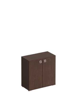 Шкаф для документов низкий закрытый Cosmo, венге Виктория (90,2х44,2х89,7) КС 308 в Челябинске - изображение