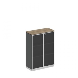 Шкаф для документов средний стекло в рамке Speech Cube (90x40x124.6) СИ 319 ДС АР ХР в Миассе
