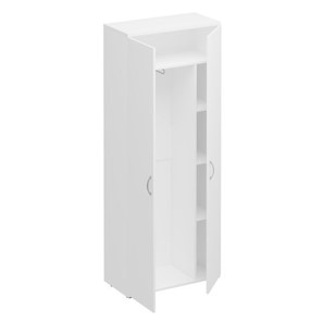 Шкаф для одежды с дополнением Комфорт КФ, белый премиум (80x38x200) К.531 ДШ в Челябинске