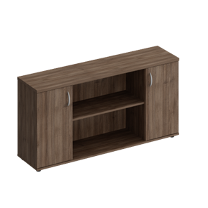 Шкаф комбинированный низкий Комфорт, дуб шамони темный (154x38x75) К.521 в Миассе