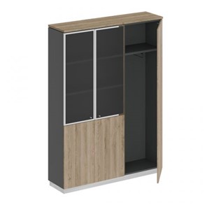 Шкаф комбинированный с гардеробом Юнитекс Bravo (150.2x40x203.4) СИ 310 ДС АР ДС/ХР в Златоусте