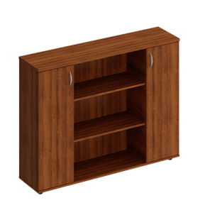 Шкаф комбинированный средний Комфорт, французский орех (154x38x115.6) К.529 в Магнитогорске