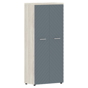 Шкаф с дверцами TORR LUX TLHC 85.1 с глухими дверьми и топом 854х452х1958 Сосна Эдмонт/ Серо-голубой в Миассе