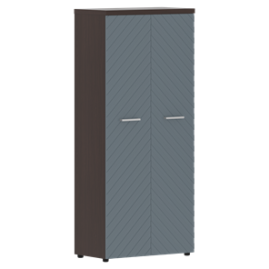 Шкаф с дверцами TORR LUX TLHC 85.1 с глухими дверьми и топом 854х452х1958 Венге Магия/ Серо-голубой в Челябинске