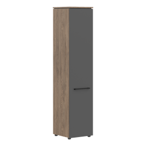 Шкаф с высокий  глухой дверью MORRIS TREND Антрацит/Кария Пальмира MHC 42.1 (429х423х1956) в Челябинске