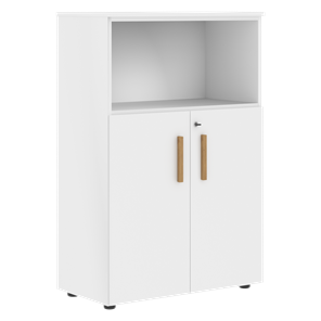 Шкаф с глухими малыми дверьми FORTA Белый FMC 80.1(Z) (798х404х1197) в Магнитогорске - предосмотр