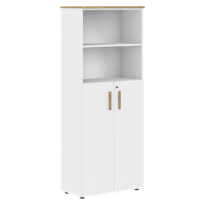 Шкаф с глухими средними дверьми FORTA Белый-Дуб Гамильтон FHC 80.6(Z) (798х404х1965) в Копейске